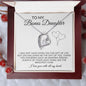 To My Bonus Daughter | Forever Love Necklace | I Love You With All My Heart
