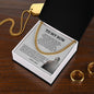 To My Son | Cuban Link Chain | Never Feel That You Are Alone