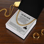 To My Son | Cuban Link Chain | Never Feel That You Are Alone