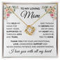 To My Loving Mom | Love Knot Necklace | I Love You With All My Heart
