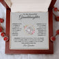 To My Beautiful Granddaughter | Love Knot Necklace | I Will Love You Always