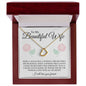 To My Beautiful Wife | Delicate Heart Necklace | I will Love You Forever