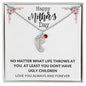 Happy Mothers Day | Engraved Baby's Feet w/ Birthstone | Love You Always and Forever