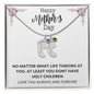 Happy Mothers Day | Engraved Baby's Feet w/ Birthstone | Love You Always and Forever