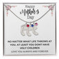 Happy Mothers Day | Engraved Baby's Feet w/ Birthstone | Love You Always and Forever