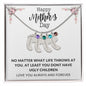 Happy Mothers Day | Engraved Baby's Feet w/ Birthstone | Love You Always and Forever