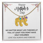 Happy Mothers Day | Engraved Baby's Feet w/ Birthstone | Love You Always and Forever