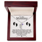 To My Mommy | Engraved Baby Feet with Birthstone | From Your Tummy