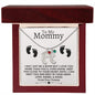 To My Mommy | Engraved Baby Feet with Birthstone | From Your Tummy