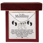 To My Mommy | Engraved Baby Feet with Birthstone | From Your Tummy