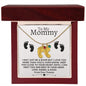 To My Mommy | Engraved Baby Feet with Birthstone | From Your Tummy
