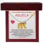 Abuela | Engraved Baby Feet w/ Birthstones | Con Carino