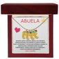 Abuela | Engraved Baby Feet w/ Birthstones | Con Carino
