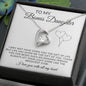 To My Bonus Daughter | Forever Love Necklace | I Love You With All My Heart