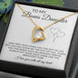 To My Bonus Daughter | Forever Love Necklace | I Love You With All My Heart