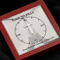 Time To Pray | Stainless Steel Cross Necklace | Pray Without Ceasing 1 Thes 5:17