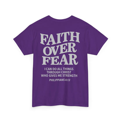 Faith Over Fear Unisex Heavy Cotton Tee