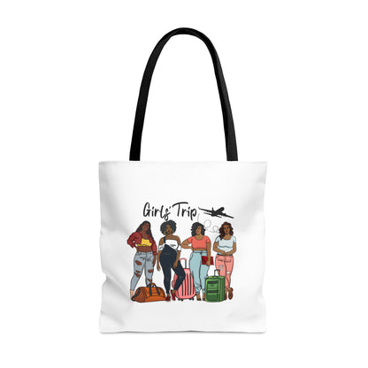 Melanin Magic: All-Over Print Tote Bag for Your Black Girls Trip