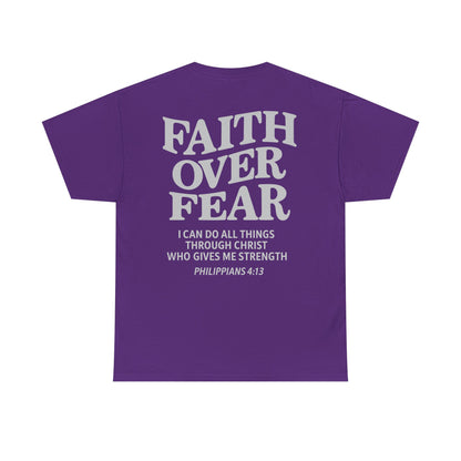 Faith Over Fear Unisex Heavy Cotton Tee