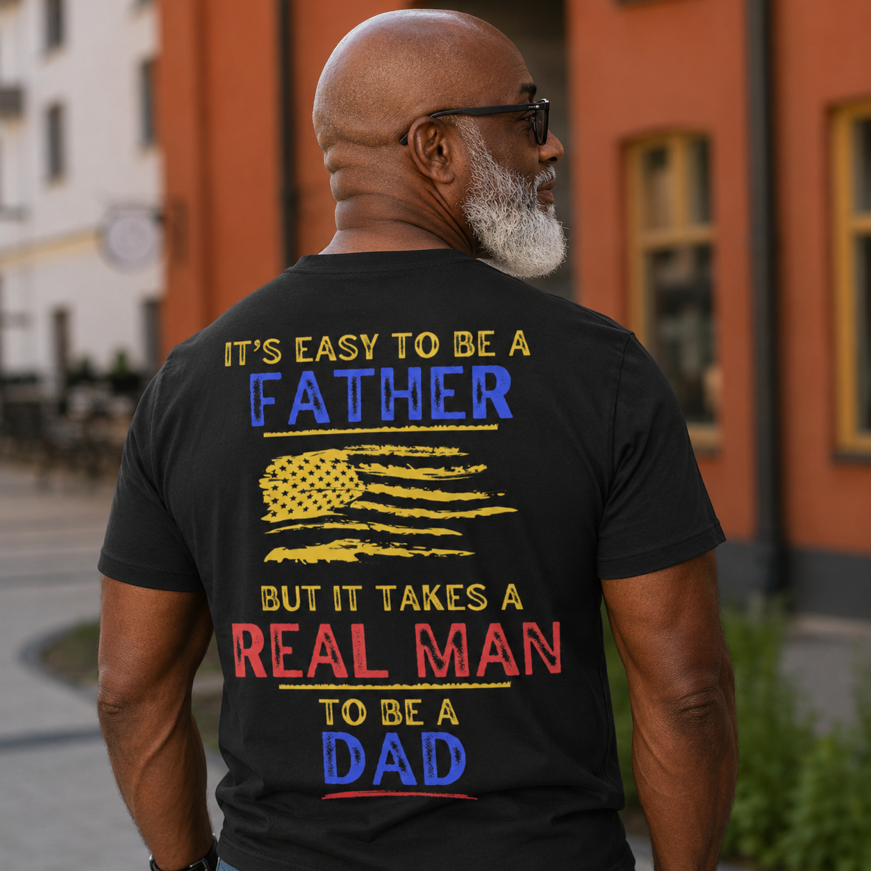 It's Easy To Be A Father, Patriotic Father's Day T-Shirt