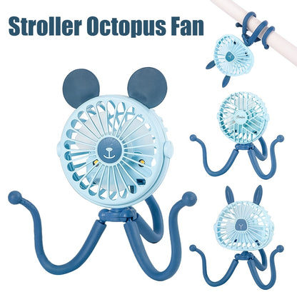 Octopus Portable Stroller Fan