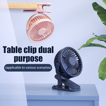 Rechargeable Clip-on Portable Mini Desk Fan