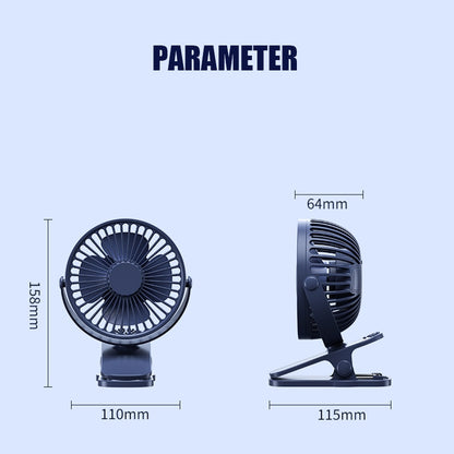 Rechargeable Clip-on Portable Mini Desk Fan