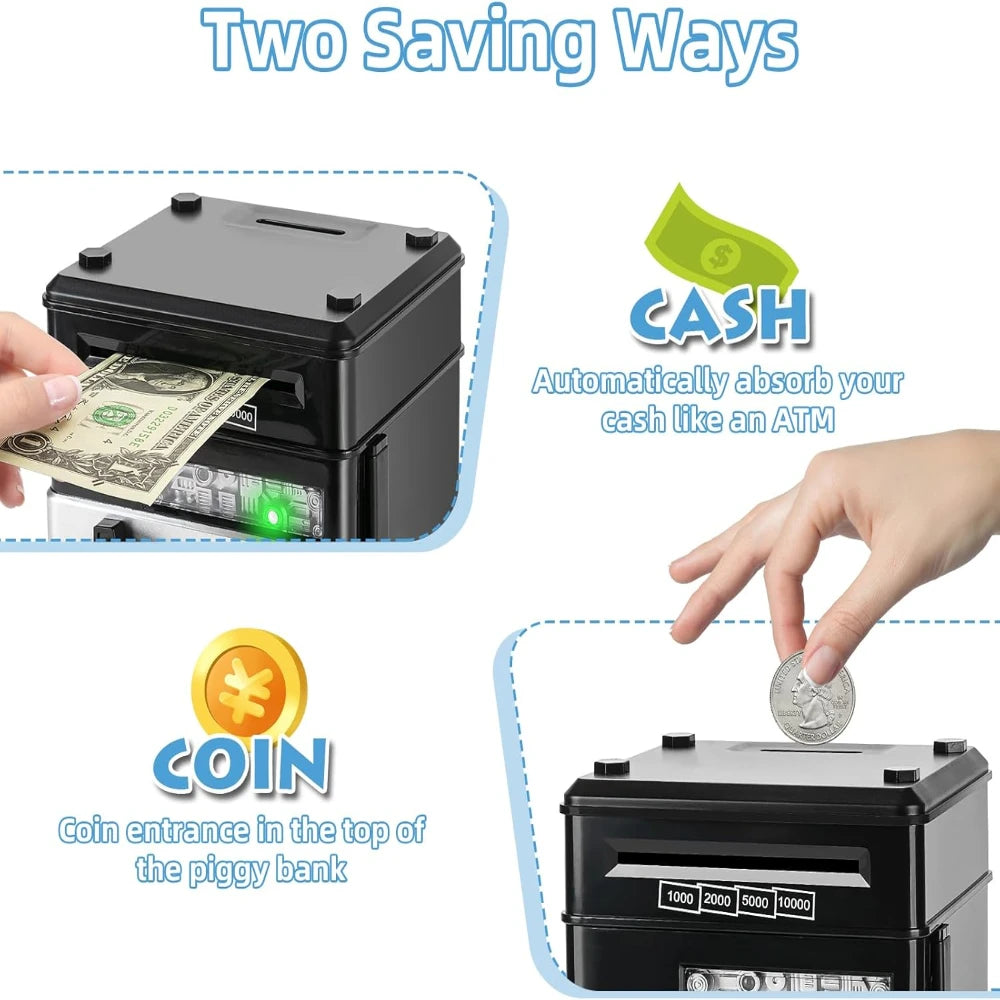 Cliksenz SmartBank™ – Kids ATM Savings Bank & Electronic Deposit Box | Fun Birthday & Holiday Gift