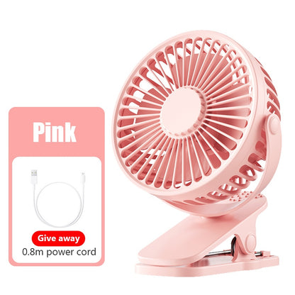 Rechargeable Clip-on Portable Mini Desk Fan