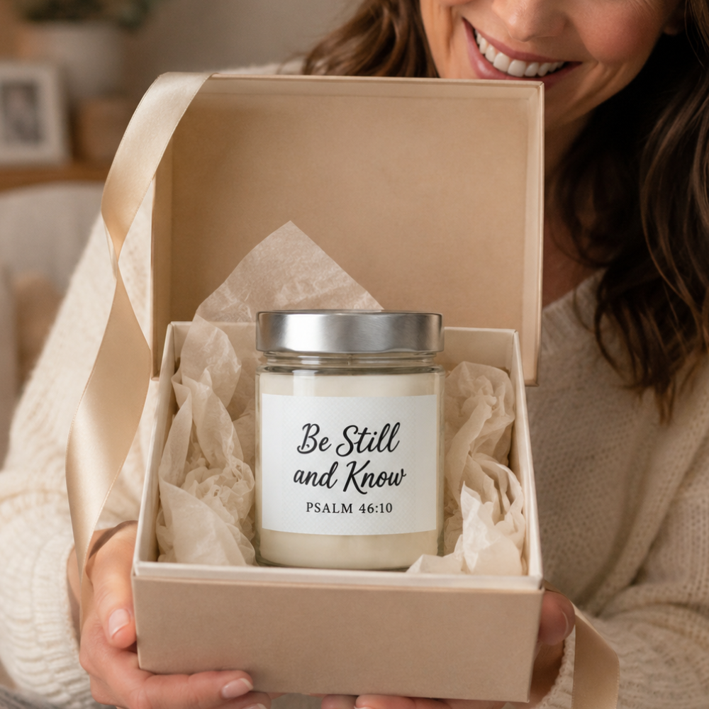 Scented Soy Wax Candle | 9oz Glass Jar | Clean Burn, 3 Luxe Scents