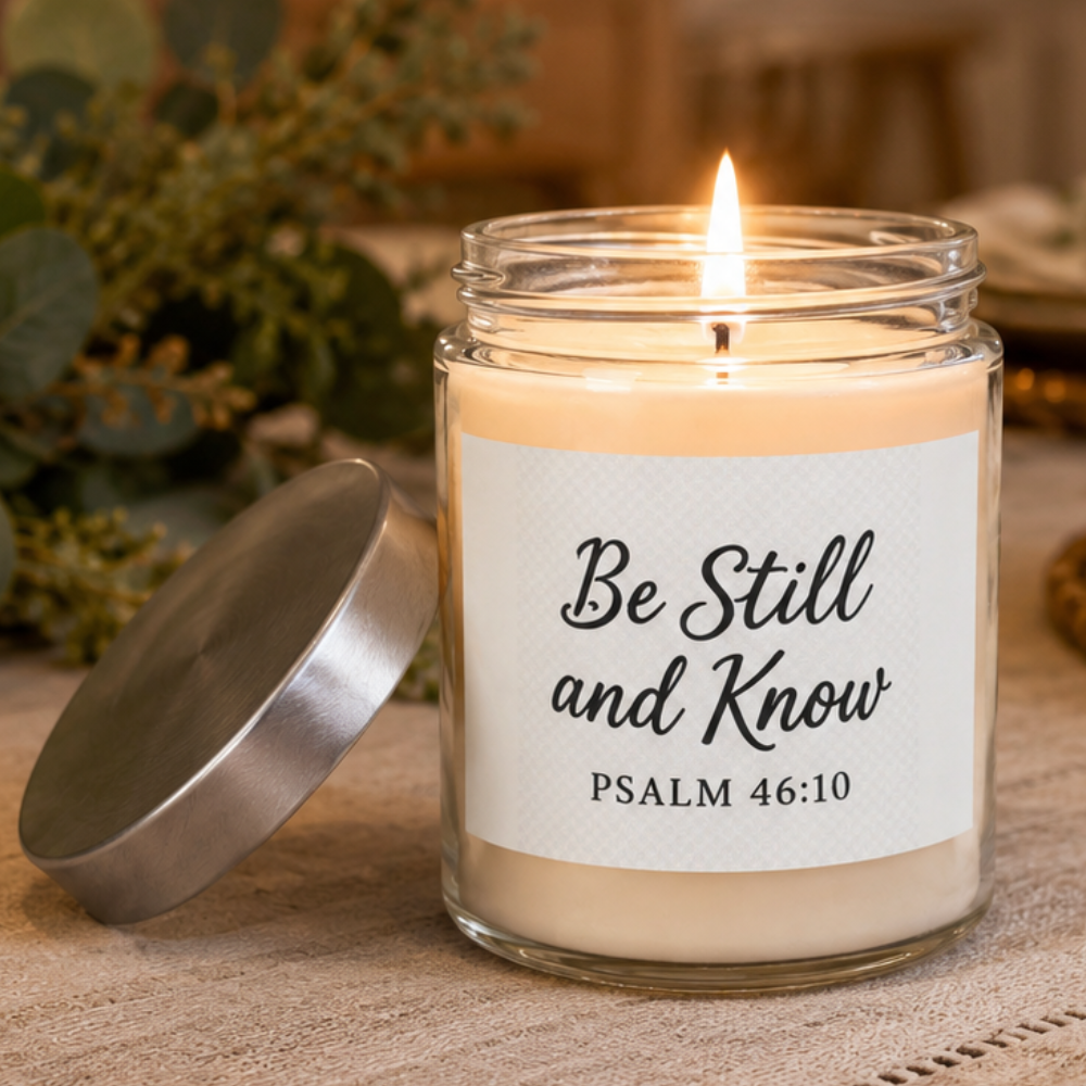 Scented Soy Wax Candle | 9oz Glass Jar | Clean Burn, 3 Luxe Scents