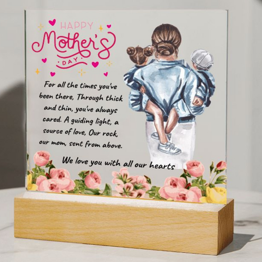 Happy Mother's Day | Square Acrylic Plaque | We Love You With All Our Hearts