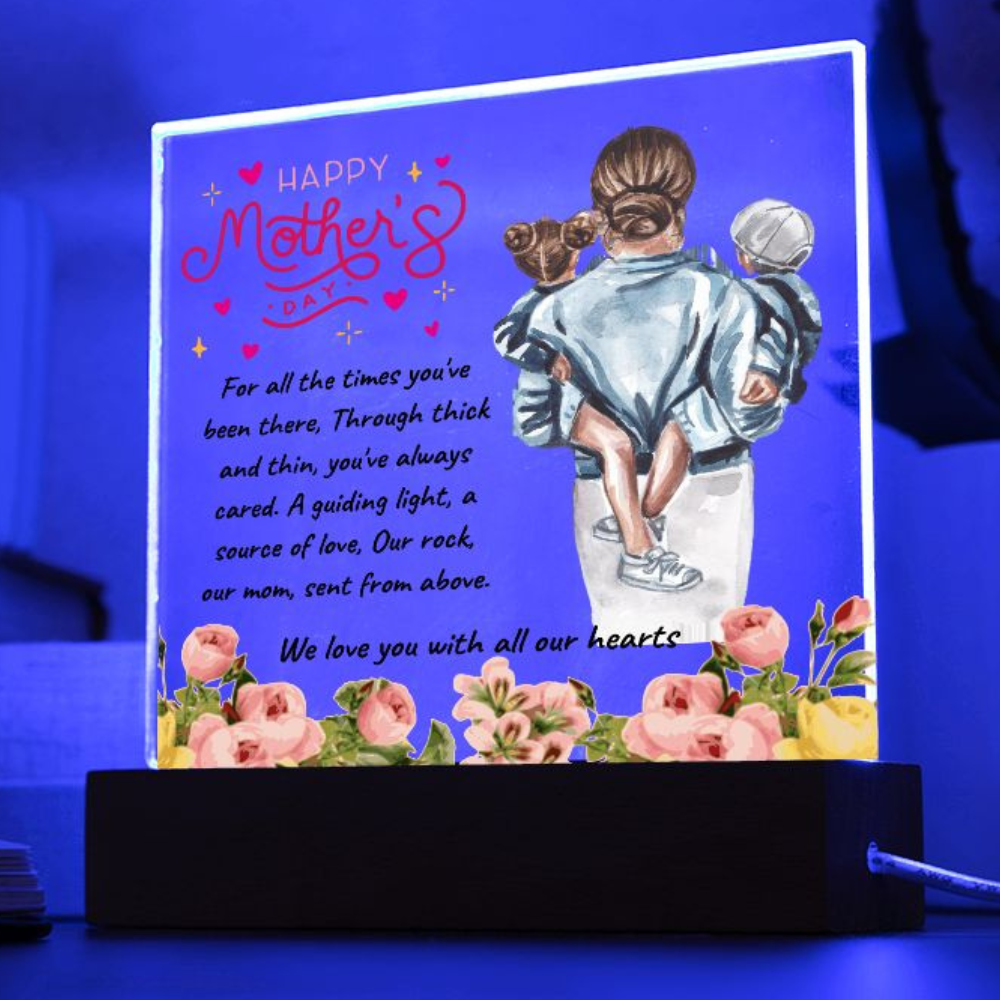 Happy Mother's Day | Square Acrylic Plaque | We Love You With All Our Hearts