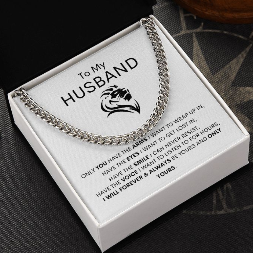 To My Husband Cuban Link Chain Gift ❤️⛓️