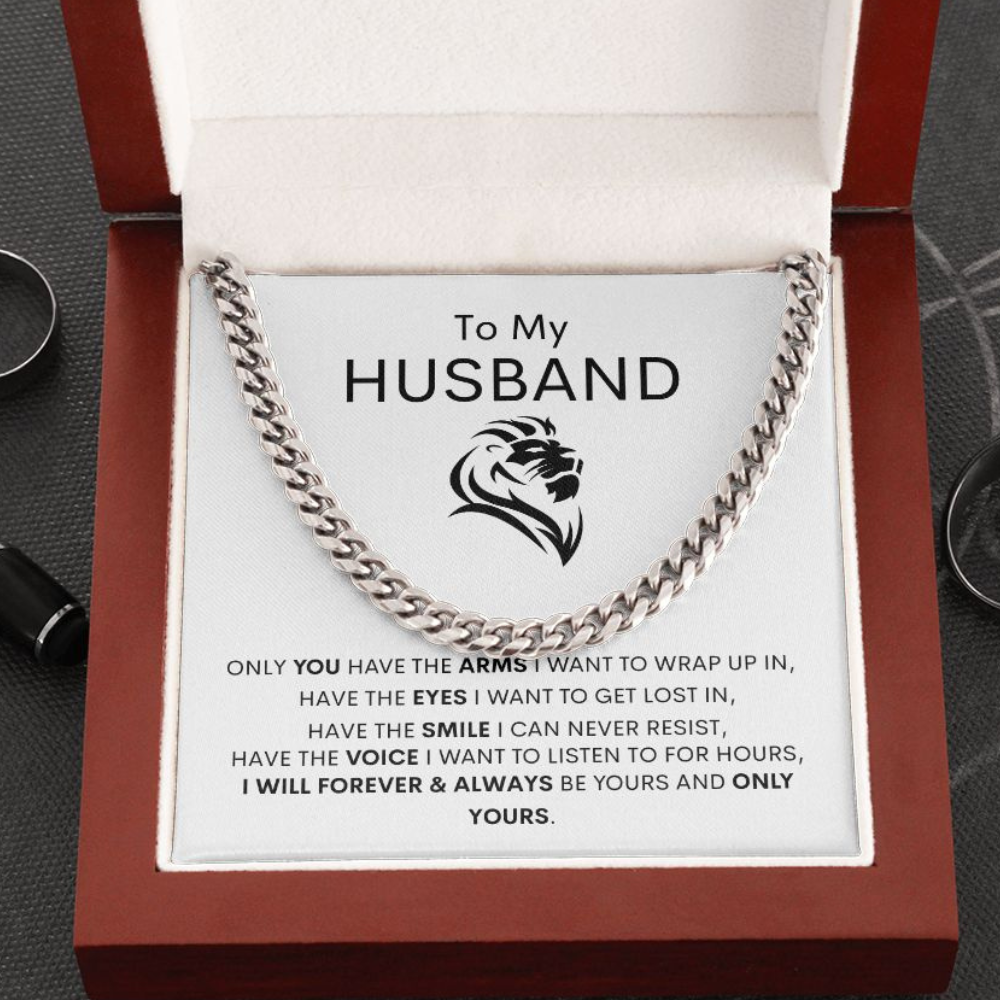 To My Husband Cuban Link Chain Gift ❤️⛓️