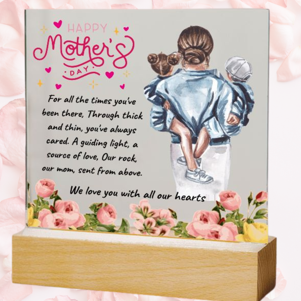 Happy Mother's Day | Square Acrylic Plaque | We Love You With All Our Hearts