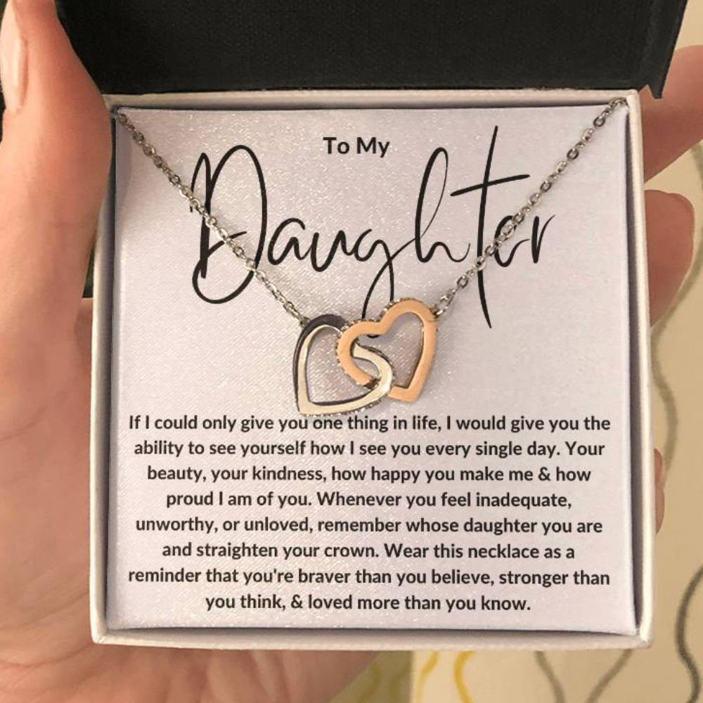 To My Daughter Heart Necklace Gift From Dad ❤️