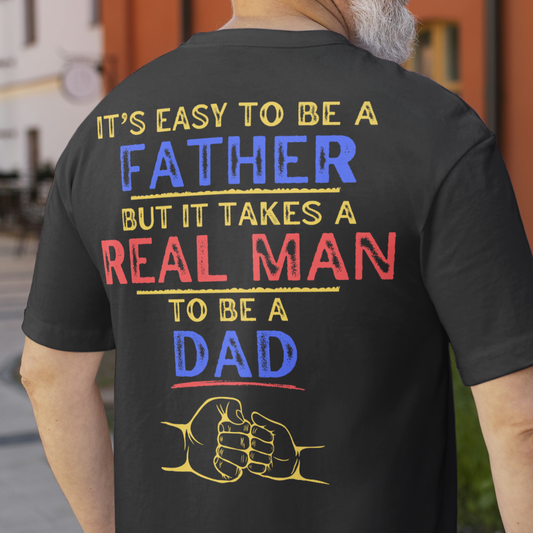 It's Easy To Be A Father, Fist Bump Father's Day T-Shirt