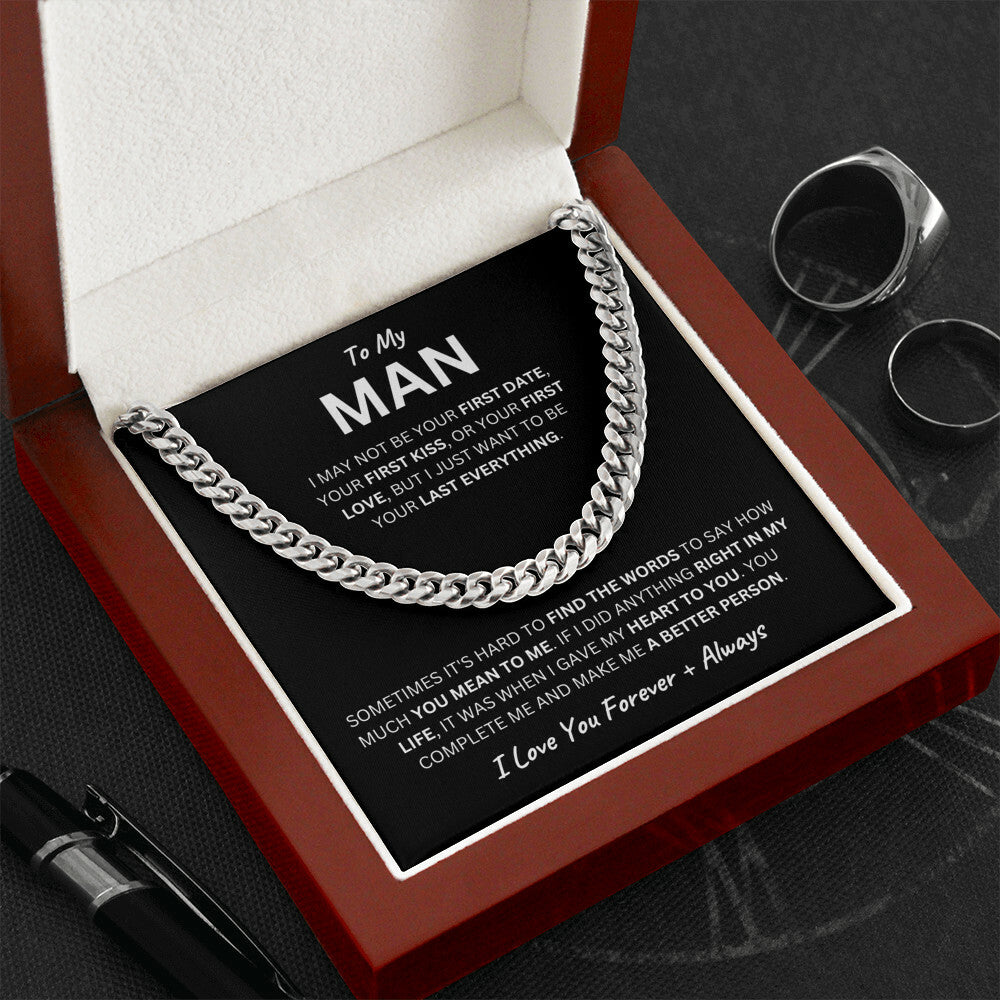 To My Man: Cuban Link Chain - A Gift of Love, Forever & Always