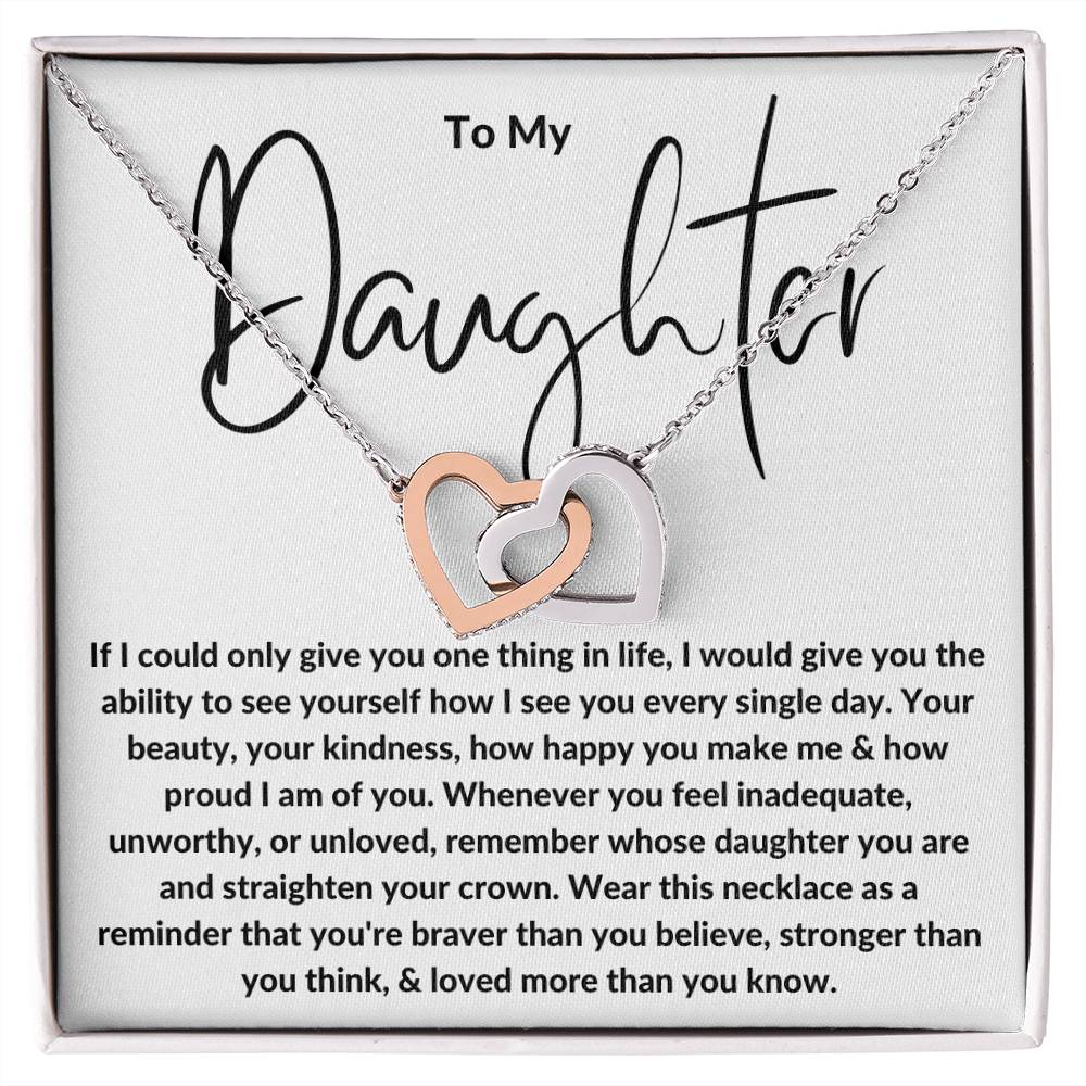 To My Daughter Heart Necklace Gift From Dad ❤️