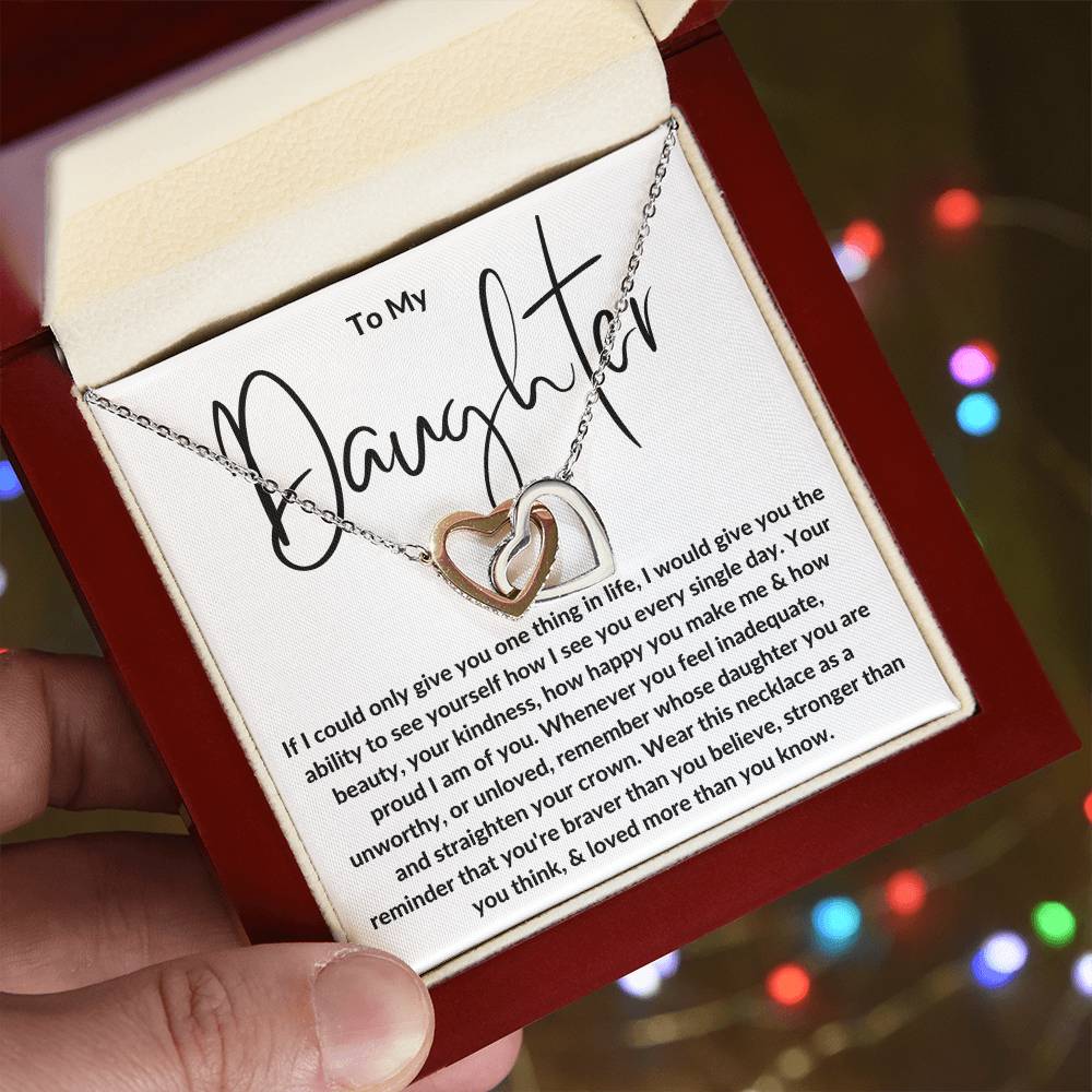 To My Daughter Heart Necklace Gift From Dad ❤️