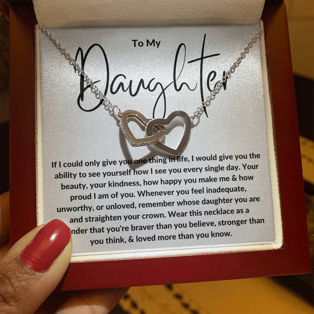 To My Daughter Heart Necklace Gift From Dad ❤️