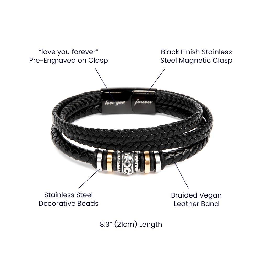 Bracelet for Stepdad, Bonus Dad,  Stepped Up Dad Gift, Gift for Stepped Up Dad