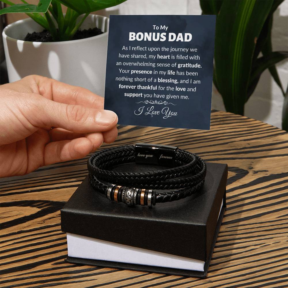 Bracelet for Stepdad, Bonus Dad,  Stepped Up Dad Gift, Gift for Stepped Up Dad