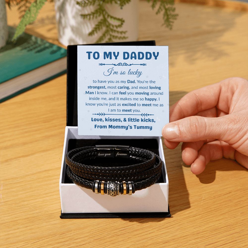 Daddy To Be Gift from Bump, Bracelet for Daddy To Be, Future Dad Gift on Fathers Day