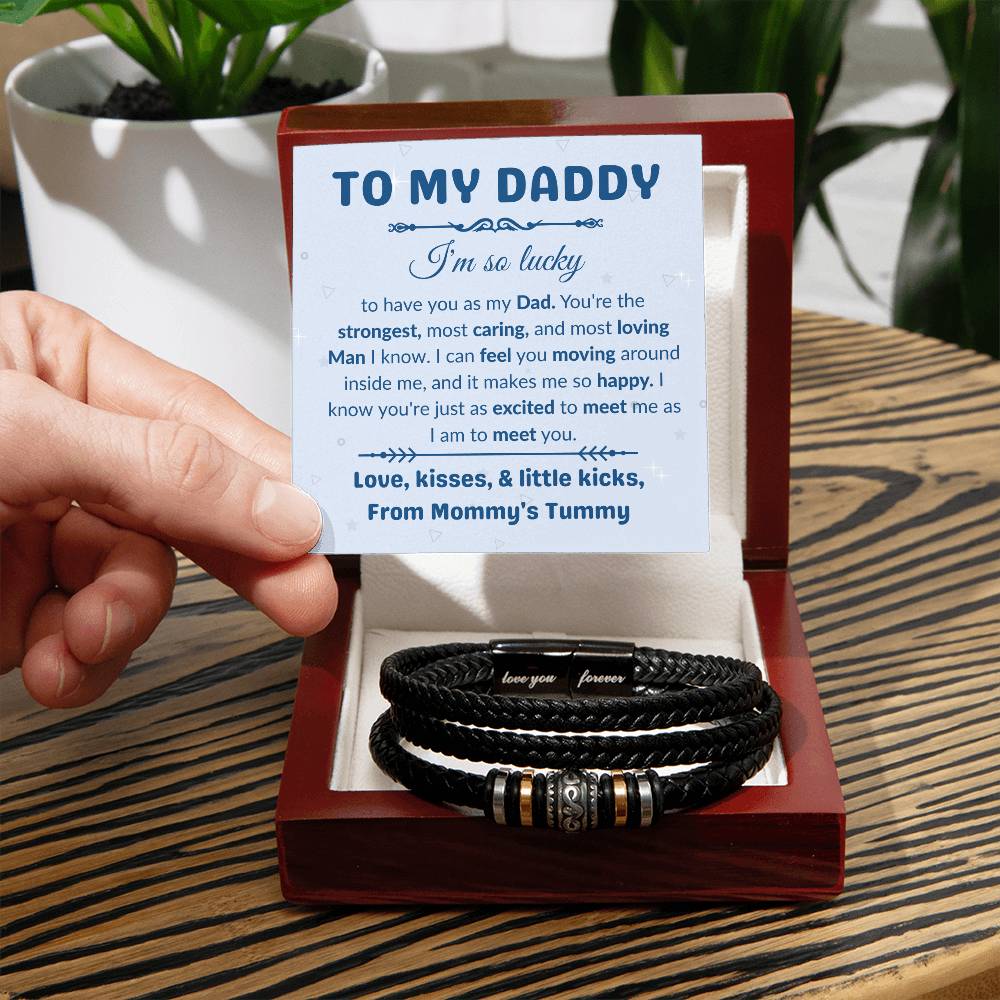 Daddy To Be Gift from Bump, Bracelet for Daddy To Be, Future Dad Gift on Fathers Day