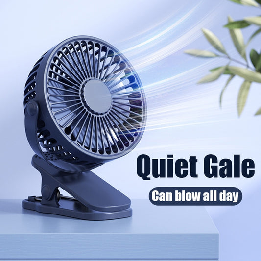 Rechargeable Clip-on Portable Mini Desk Fan