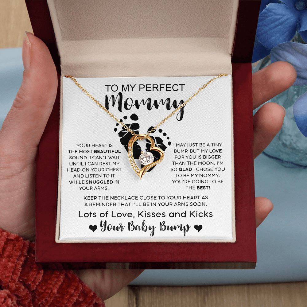 My Perfect Mommy| Your Baby Bump - Forever Love Necklace