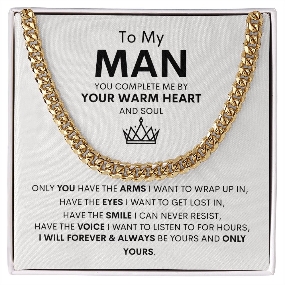 To My Man Cuban Link Chain Gift ❤️⛓️