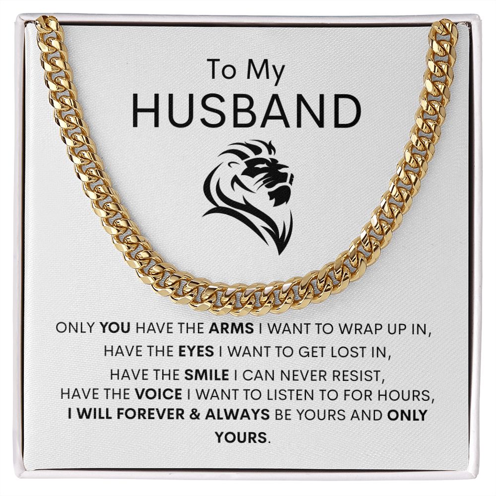 To My Husband Cuban Link Chain Gift ❤️⛓️